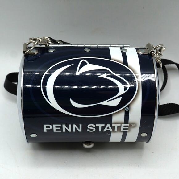 Little Earth Penn State Nittany Lions PSU NCAA Football Metal Cylinder Purse - Picture 1 of 6